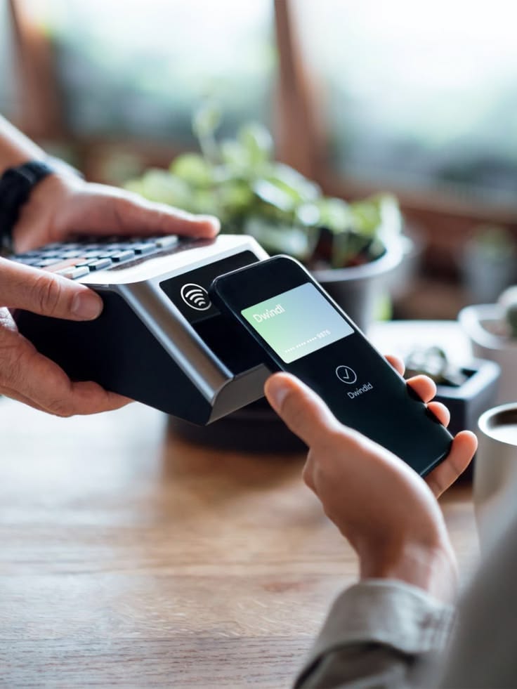 Paiement par carte bancaire sur un terminal